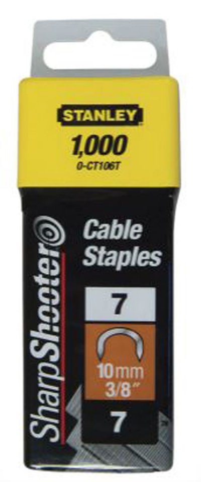 STANLEY Agrafes cavaliers 12 mm type 7 bo&icirc;te de 1000 -  - 1-CT108T