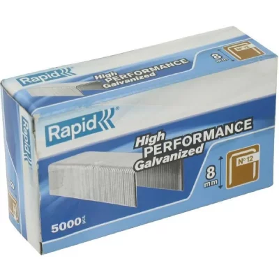 RAPID Agrafes d&eacute;coration et finition N&deg;12 - &Oslash;8 mm - Lot de 5000 - 