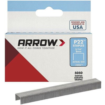 ARROW Agrafes p22 d&eacute;signation bo&icirc;te de 5000 agrafeslongueur pattes 8 mm