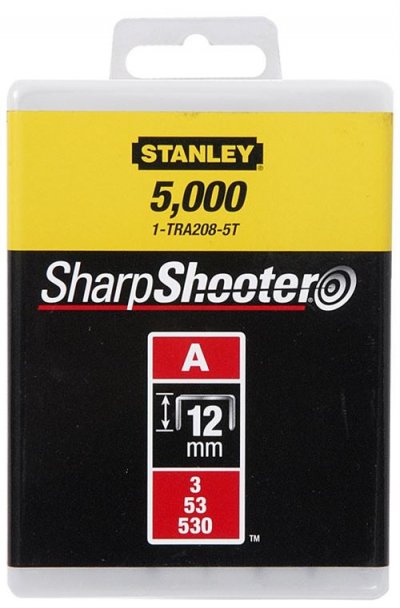 STANLEY Agrafes type A 12 mm bo&icirc;te de 1000 -  - 1-TRA208T