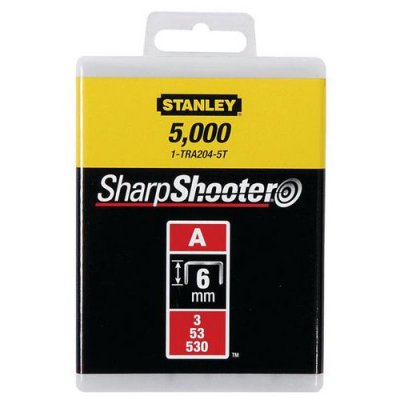 STANLEY Agrafes type A 8 mm bo&icirc;te de 1000 -  - 1-TRA205T