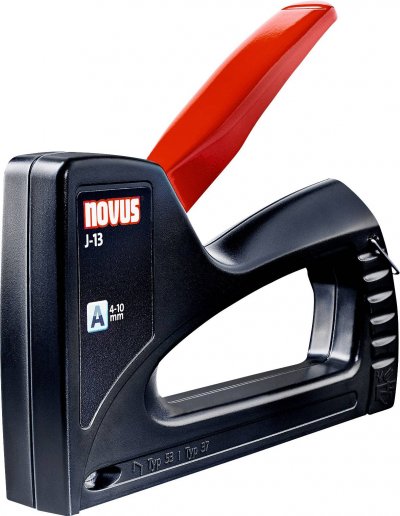 NOVUS Agrafeuse &agrave; main J-13 worker p. a 4-10 mm verr.poign&eacute;e fen.p.visualiser agrafes