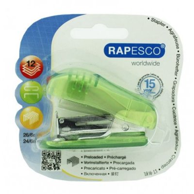 RAPESCO Agrafeuse Bug 12 feuilles 26-6 mm Coloris al&eacute;atoire