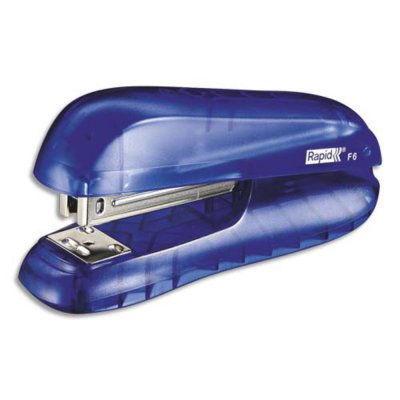 RAPID Agrafeuse de bureau  Funky F6. Blister, Bleu Translucide, 5000271