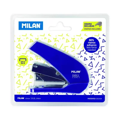 MILAN Agrafeuse Energy Sauvegarde Sauvegarde Compact Bleu 