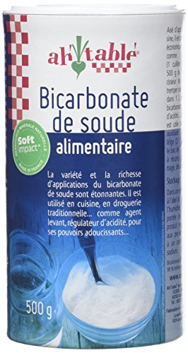 ECODIS Ah-Table! Bicarbonate de Soude Alimentaire Format, 500 g