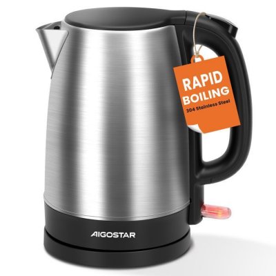  Aigostar - bouilloire &eacute;lectrique 1,7 l 2200 w en acier inoxydable