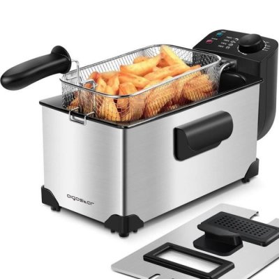 AIGOSTAR  - friteuse &eacute;lectrique en acier 3 lt 2000W thermostat