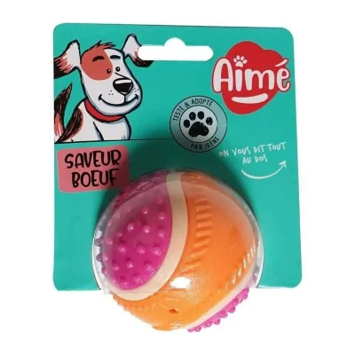 AIME  Jouet balle 5 sens 6cm - Pour chien
