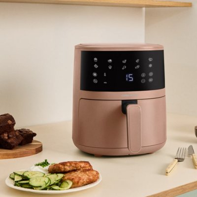 CREATE AIR FRYER EASY - Friteuse &agrave; air 4,5 L - Moka