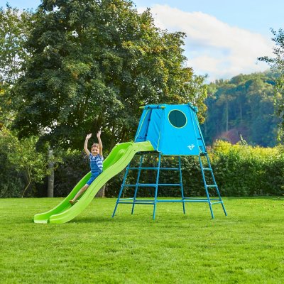 TP TOYS Aire de jeux en m&eacute;tal  Explorer tour et glissi&egrave;re