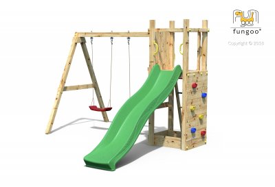 FUNGOO Aire de jeux funny 3 + balan&ccedil;oire double -   Funny 3