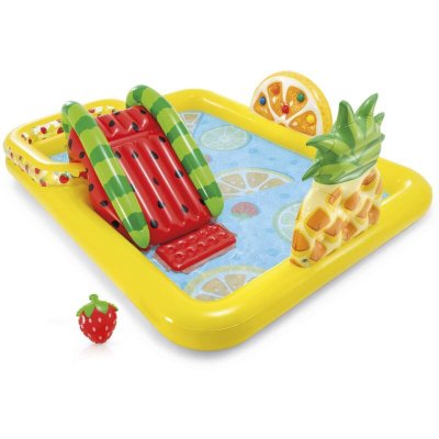 INTEX Aire de jeux Gonflable Aquatique Fruits -  244 x 191 x 91 cm