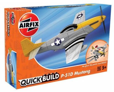 AIRFIX  - Aij6016 - Quickbuild - Mustang P-51d - 38 Pi&egrave;ces