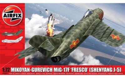  Airfix Mikoyan-Gurevich MIG-17 pinceaux Coloris Assortis 1: 72 Scale
