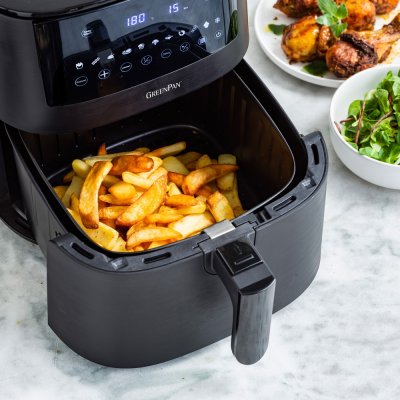 GREENPAN Airfryer 1 panier -  - Noir - Inox