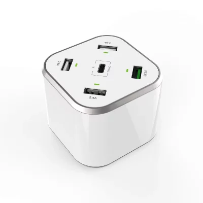 AISENS  ASCH-5PQC-W Hub de chargement USB-C/4xUSB 48W Blanc