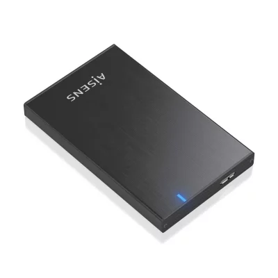 AISENS  ASE-2527B Bo&icirc;tier de disques de stockage Bo&icirc;tier disque dur/SSD Noir 2.5