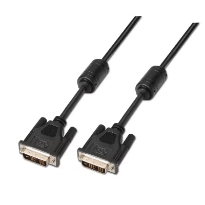 AISENS  - dvi single link 18+1 cable with ferrite, m-m, noir, 1.8m