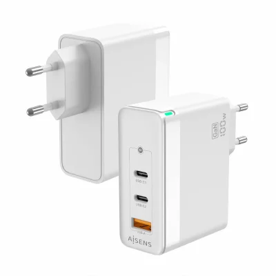 AISENS  Gan 100w Usb-c And Usb-c Wall Charger Clair