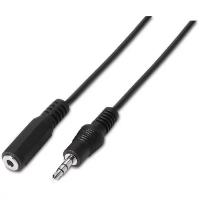 GENERIQUE Aisens Jack 3.5 M/f Audio Cable 1.5 M Noir