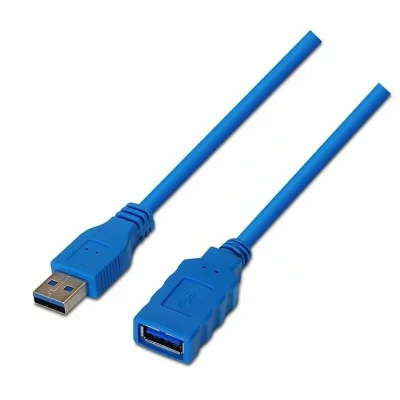 AISENS  - usb 3.0 cable, type a/m-a/h, bleu, 2.0m