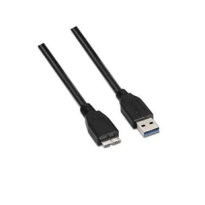 AISENS  Usb A Male To Micro Usb B 3.0 Male 1 M Noir
