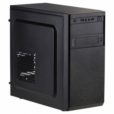 AKYGA AK17BK - Tour - micro ATX - pas d'alimentation - noir - USB/Audio