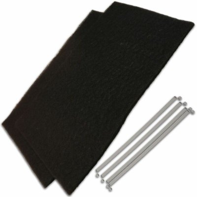 GENERIQUE Ak505ae1 filtre charbon (335x195mm) + 4 lamelles de fixation pour hotte brandt