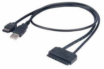 AKASA  AK-CBSA03-80BK C&acirc;ble eSATA pour HDD 2.5 SATA / SSD