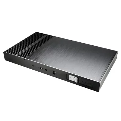 AKASA  Compatible Galileo TU Thin-Mini-ITX 1U Geh&auml;use, OEM - Schwarz