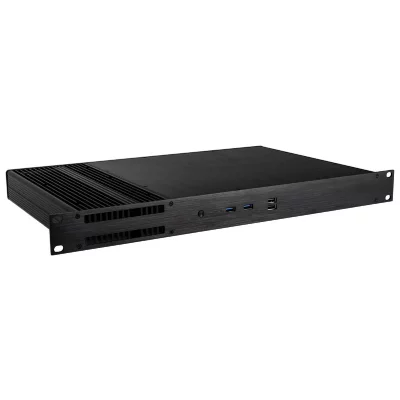 AKASA  compatible Galileo TU3 Thin-Mini-ITX 1U Geh&auml;use, OEM - schwarz