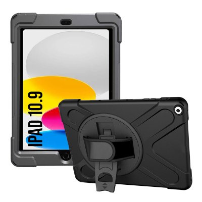 AKASHI  Coque renforc&eacute;e (noir) - Apple iPad 10.9" 2022