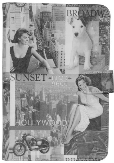 AKASHI  Etui folio en Simili cuir pour Tablette 9""-10"" Hollywood