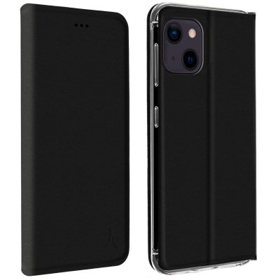 AKASHI  FUNDA Negra Folio PORTATARJETAS Y Stand Para Apple IPHONE 13