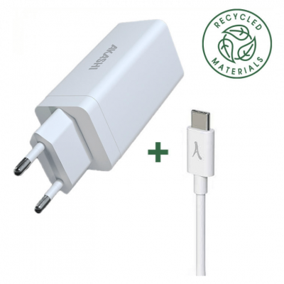 AKASHI  Pack Chargeur Secteur Eco 83W + Cable Type-C 100W