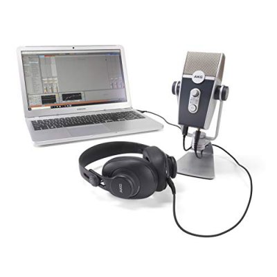 AKG  Podcaster Essentials - Ensemble microphone Lyra + casque K371 + Ableton live lite 10 