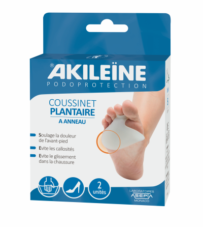 AKILEINE Akile&iuml;ne Podoprotection Coussinet Plantaire &agrave; Anneau 2 Unit&eacute;s