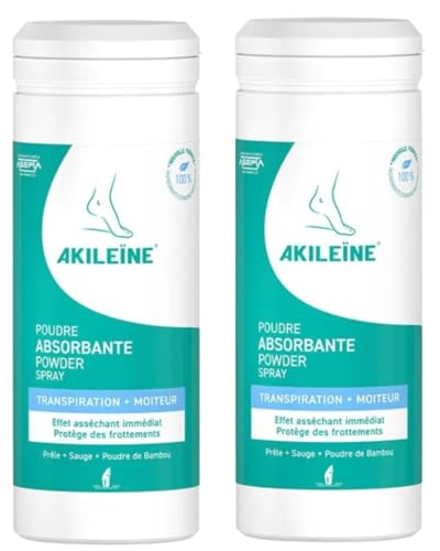 AKILEINE AKILE&Iuml;NE Vert - Poudre absorbante tr&egrave;s forte transpiration flacon 75g