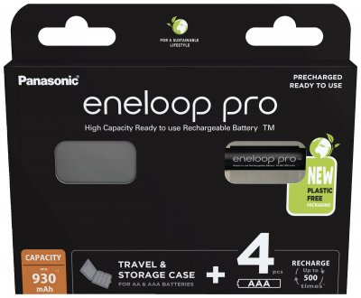 Akku eneloop Pro, Micro AAA 1,2V (4 St&uuml;ck Aufbewahrungsbox)