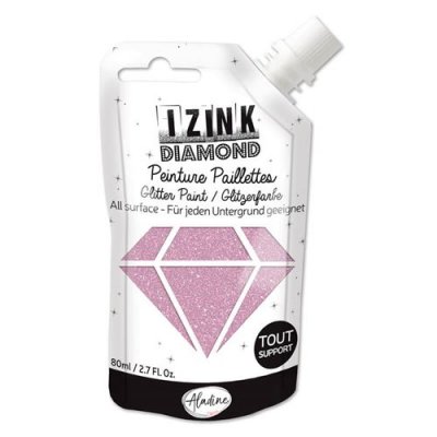  Aladine Peinture Izink Diamond - 80 Ml - Rose Pastel