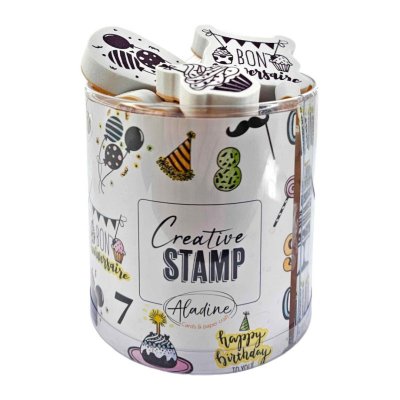 ALADINE  Stampo Scrap - Anniversaire (violet)
