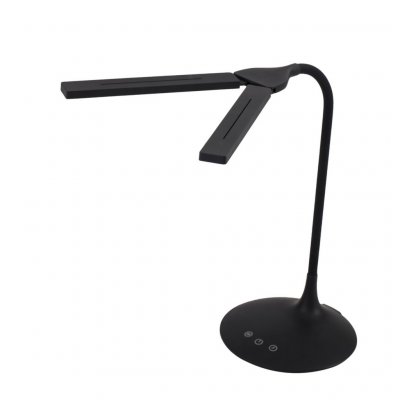ALBA   lampe de bureau led ""ledtwin"" , rechargeable, noir noir