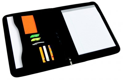 ALBA   organiseur conf&eacute;rencier ""2502"", a4, pu, noir noir