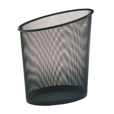 ALBA  - Corbeille &agrave; papier m&eacute;tal Mesh 18 l - noir - Noir