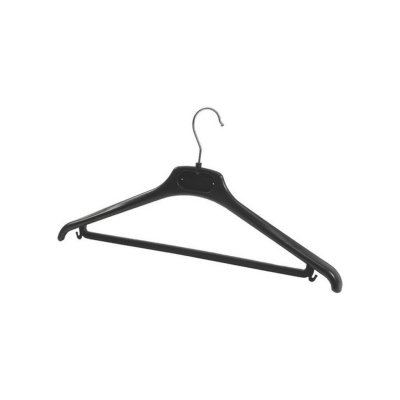 ALBA  Lot de 20 cintres abs - Noir - 36x36x14cm