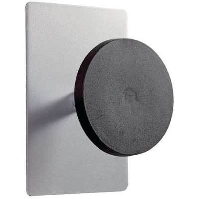 NODATA Alba patere magnetique simple - coloris gris metal et noir