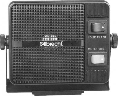 ALBRECHT  Petit Haut-Parleur Externe 20/905&nbsp;7120, Noir