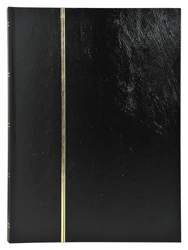 EXACOMPTA Album de timbres en simili-cuir 64 pages - 22,5 x 30,5 cm - noir
