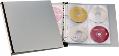 DURABLE Album gris 96 rangements CD/DVD 
